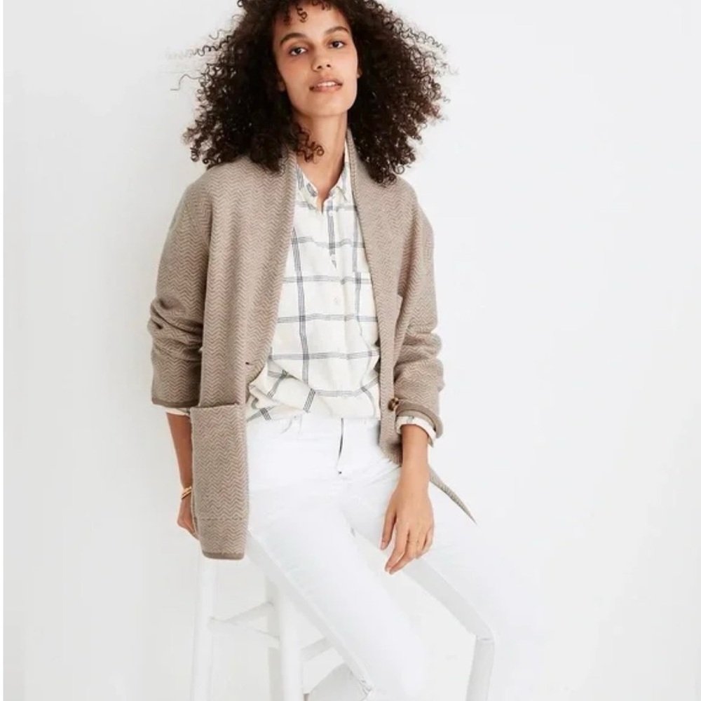 ***SOLD*** 100% merino wool blazer sweater, Madewell size medium